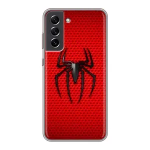 Чехол с человеком пауком для Samsung Galaxy S21 FE - (AlphaPrint) (Паук Марвел)