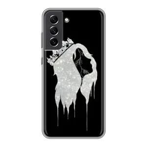 Чехол с Короной Самсунг С21 ФЕ - (AlphaPrint) (Принцесса)