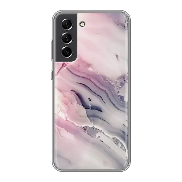 Чохол з принтом «Пурпурний Мрамор» для Samsung Galaxy S21 FE