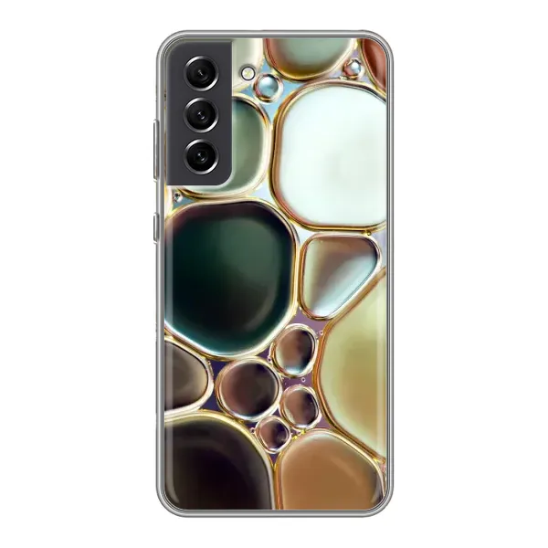 Чохол з принтом «Радужний Мрамор» для Samsung Galaxy S21 FE