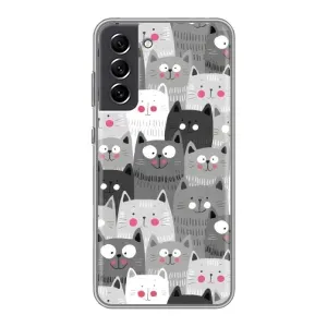 Чохли з Котиками для Samsung Galaxy S21 FE (VPrint) (Мальовані котики)
