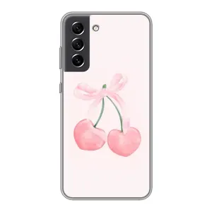 Чохол з розовим принтом для Samsung Galaxy S21 FE (Рожеві вишні)