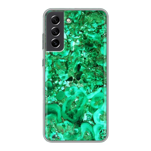 Чохол з принтом «Салатовий Мрамор» для Samsung Galaxy S21 FE