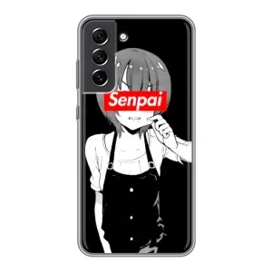Чехлы Персонажи Аниме Наруто для Samsung Galaxy S21 FE (AlphaPrint) (Senpai)