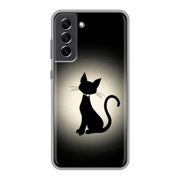 Чохол з принтом «Силует котика» для Samsung Galaxy S21 FE Чохол з принтом «Силует котика» для Samsung Galaxy S21 FE