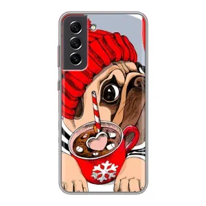 Чохли з собаками для Samsung Galaxy S21 FE (VPrint) (Песик в шапці)