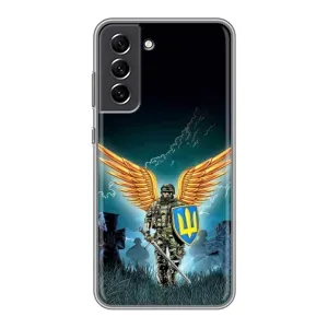 Чехлы с картинкой ЗСУ для Samsung Galaxy S21 FE (AlphaPrint) (Солдат ЗСУ)