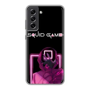 Чохол Гра в кальмара для Samsung Galaxy S21 FE (Неоновий охоронець гри)