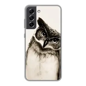 Чохол з пташками на Samsung Galaxy S21 FE (VPrint) (Сова)