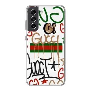 Бренднові Чохли для Samsung Galaxy S21 FE - (PREMIUMPrint) (Стиль GUUCI)