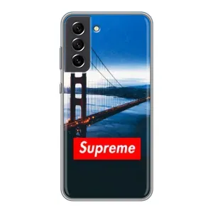 Чеохол для Samsung Galaxy S21 FE з картинкою Supreme (AlphaPrint) (Стиль Supreme)