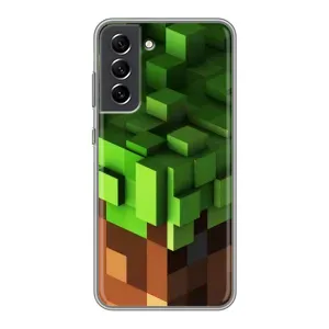 Чохол Майнкрафт на Samsung Galaxy S21 FE (AlphaPrint) Minecraft (текстура Майнкрафт)