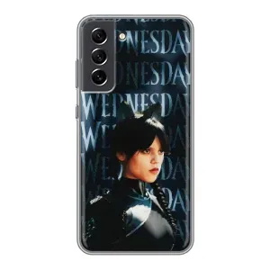 Чохли Венсдей на Samsung Galaxy S21 FE Уенсдей (AlphaPrint) (Венздей кішка)