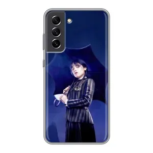 Чохли Венсдей на Samsung Galaxy S21 FE Уенсдей (AlphaPrint) (Венздей з парасолькою)