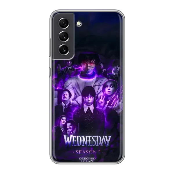 Чехол с принтом «Фиолетовая магия Уэнздей» для Samsung Galaxy S21 FE