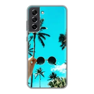 Силиконовый чехол с КАРТИНКАМИ лето для Samsung Galaxy S21 FE (AlphaPrint) (Взгляд лето)