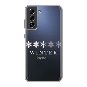 Зимние Чехлы для Самсунг С21 ФЕ - прозрачный фон (Winter loading)