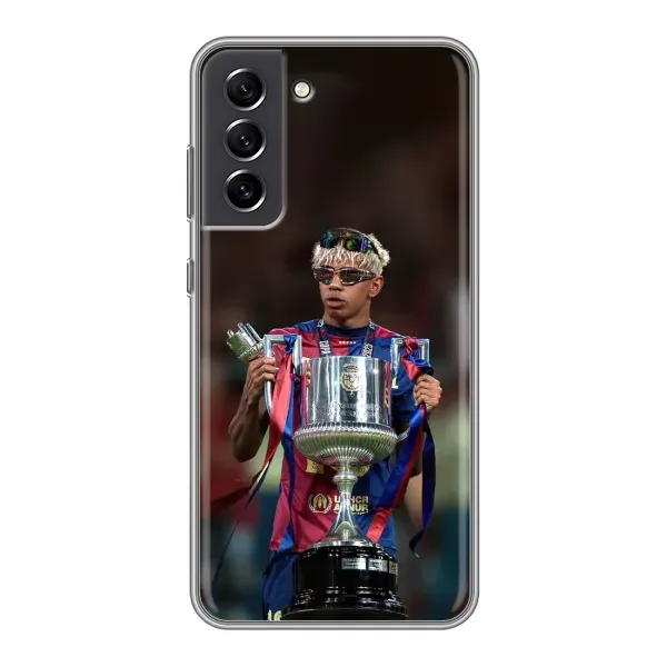 Чехол с принтом «Ямаль с кубком» для Samsung Galaxy S21 FE Чехол с принтом «Ямаль с кубком» для Samsung Galaxy S21 FE