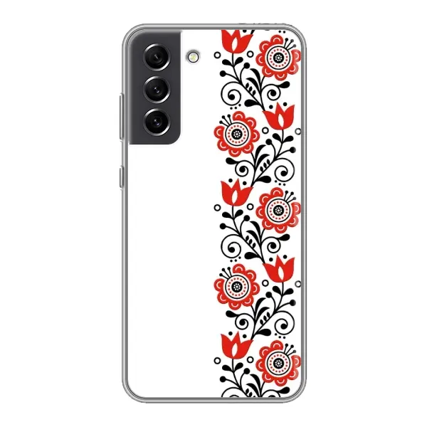 Чохол з принтом «Яскрава вишиванка» для Samsung Galaxy S21 FE