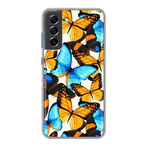 Чохол з принтом «Яскраві метелики» для Samsung Galaxy S21 FE Чохол з принтом «Яскраві метелики» для Samsung Galaxy S21 FE