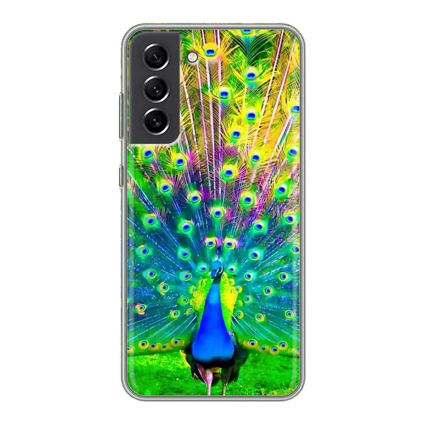 Чохол з принтом «Яскравий Павлин» для Samsung Galaxy S21 FE