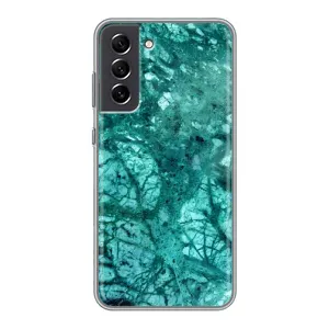 Мраморний чехол на Samsung Galaxy S21 FE (VPrint) (Зелений мрамор)