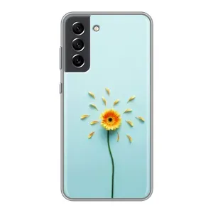 Чохли з квітами для Samsung Galaxy S21 FE (VPrint) (Жовта квітка)