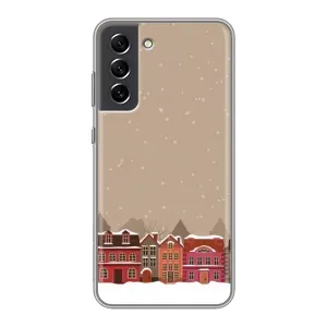 Новорічні, Святкові Чохли для Samsung Galaxy S21 FE - 2024 год (Зимове місто)