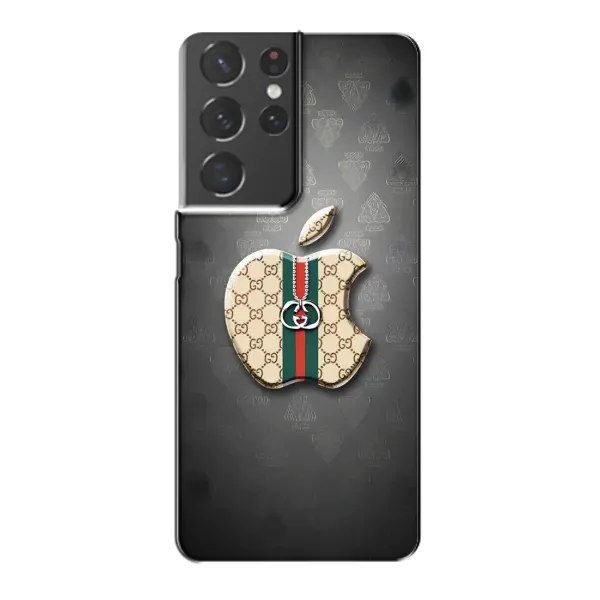 Чехол с принтом «Apple gucci» для Samsung Galaxy S21 Plus