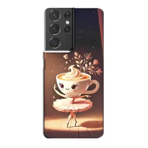 Чехол с мемом Тралалело тралала на Samsung Galaxy S21 Plus (Балерина капучина)