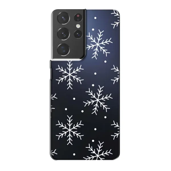 Чехол с принтом «Белые снежинки» для Samsung Galaxy S21 Plus Чехол с принтом «Белые снежинки» для Samsung Galaxy S21 Plus