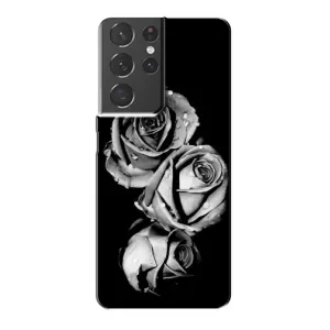 Чохол з картинкою (Стильні) Самсунг Галаксі S21 Plus - (AlphaPrint) (Чорна троянда)