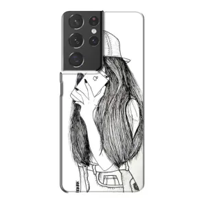 Чохол з друком для Samsung Galaxy S21 Plus - (Мода) (AlphaPrint) (Фото дівчини)