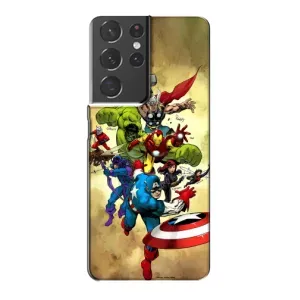 Чохол МАРВЕЛ для Самсунг Галаксі S21 Plus (AlphaPrint) (Герої Марвел)