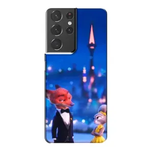 Чехол Зоотрополіс на Samsung Galaxy S21 Plus (Романтический вечер Зверополис)