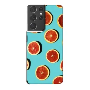 Чохли з фруктами для Samsung Galaxy S21 Plus (VPrint) (Грейпфрут)