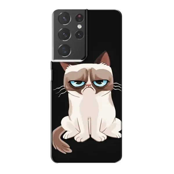 Чохол з принтом «Сумний кіт» для Samsung Galaxy S21 Plus