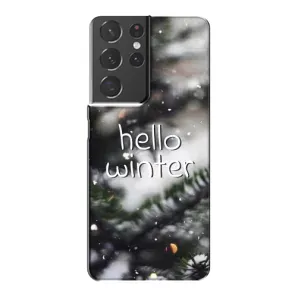 Новорічні, Святкові Чохли для Samsung Galaxy S21 Plus - 2024 год (Hello winter)