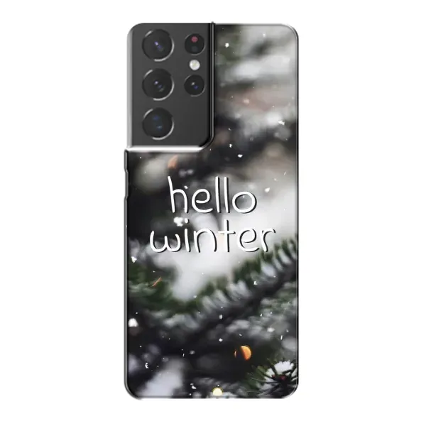 Чехол с принтом «Hello winter» для Samsung Galaxy S21 Plus Чехол с принтом «Hello winter» для Samsung Galaxy S21 Plus