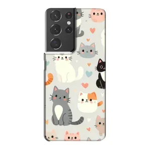 Чохол з малюнком кіт на Samsung Galaxy S21 Plus (Колаж котів)