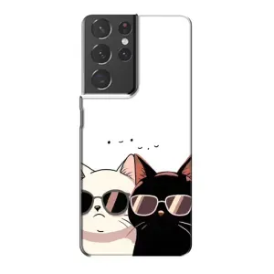 Чохол з малюнком кіт на Samsung Galaxy S21 Plus (Коти в окулярах)
