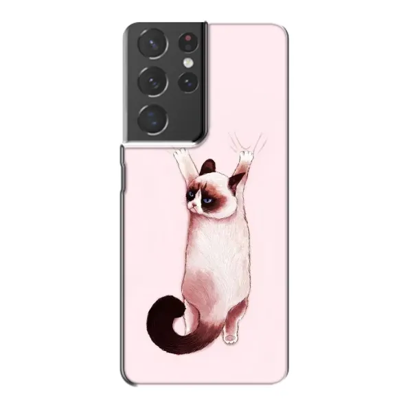 Чехол с принтом «Котик падает» для Samsung Galaxy S21 Plus Чехол с принтом «Котик падает» для Samsung Galaxy S21 Plus
