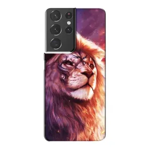 Чохол з картинкою ЛЕВ для Samsung Galaxy S21 Plus (VPrint) (Красочний Лев)