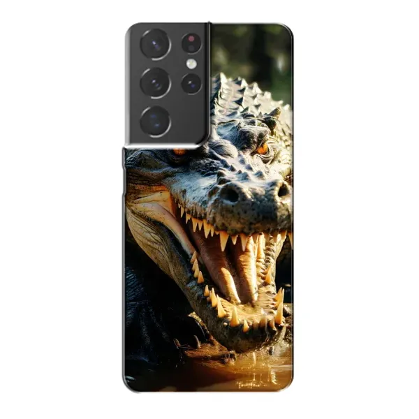 Чехол с принтом «Опасный крокодил» для Samsung Galaxy S21 Plus