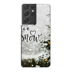 Новорічні, Святкові Чохли для Samsung Galaxy S21 Plus - 2024 год (Let it snow)