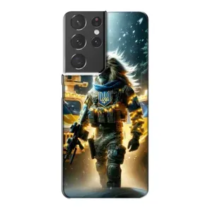 Українські, патріотичні Чохли для Самсунг Галаксі S21 Plus (ЛЕВ ЗСУ)
