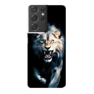 Чехол с принтом «Лев в темноте» для Samsung Galaxy S21 Plus
