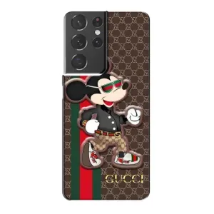 Чохли  GUCCI для Самсунг Галаксі S21 Plus (AlphaPrint) (Маус Гуччі)