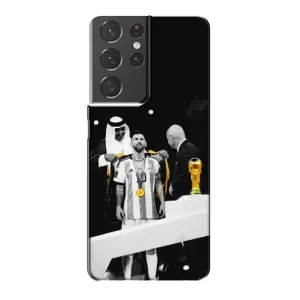 Чохли для Samsung Galaxy S21 Plus (Leo чемпіон) (AlphaPrint) (Мессі коронований)