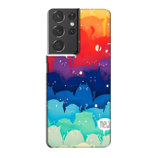Чехол с принтом «Mew» для Samsung Galaxy S21 Plus Чехол с принтом «Mew» для Samsung Galaxy S21 Plus